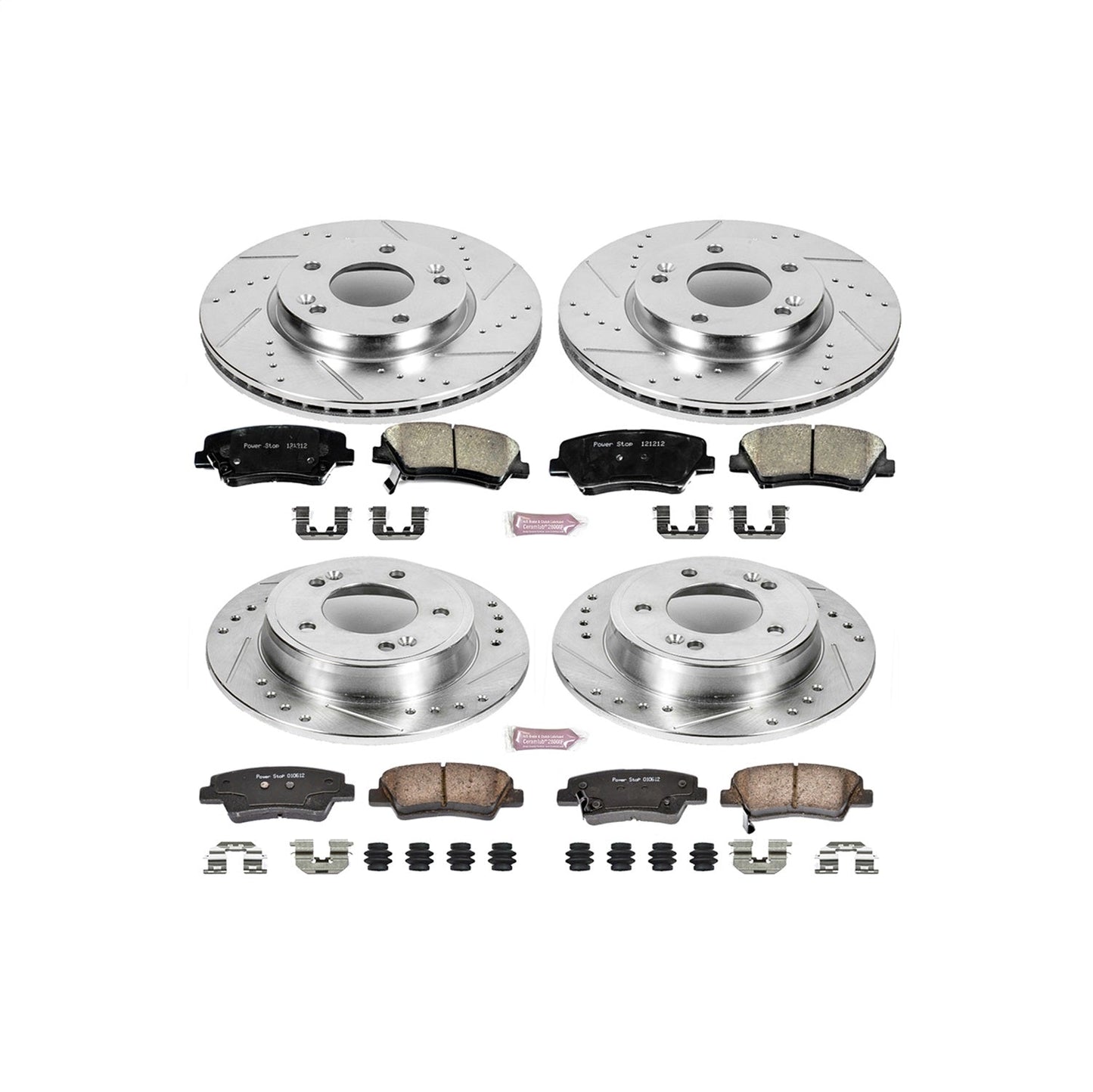 PowerStop Front & Rear Z23 Evolution Sport Brake Kit | Hyundai Elantra (11-16) (K6504)