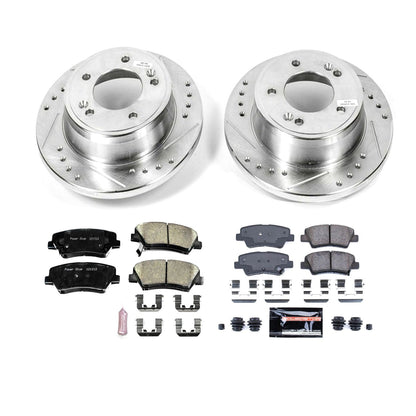 PowerStop Front & Rear Z23 Evolution Sport Brake Kit | Hyundai Veloster (12-15) (K6506)