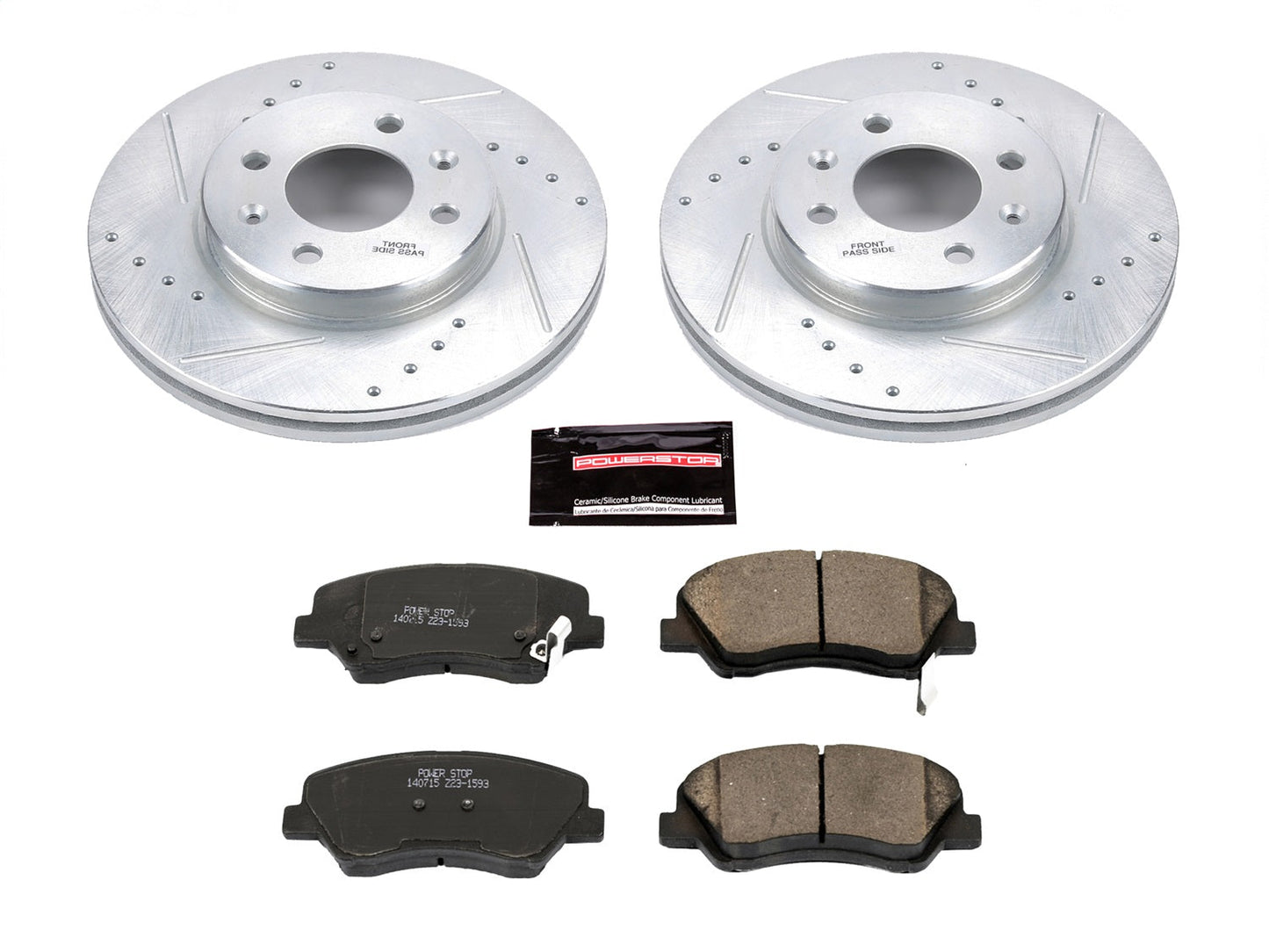 PowerStop Front Z23 Evolution Sport Brake Kit | Hyundai Accent (12-18) (K6508)