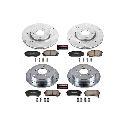 PowerStop Front & Rear Z23 Evolution Sport Brake Kit | Kia Sportage (12-16) (K6511)