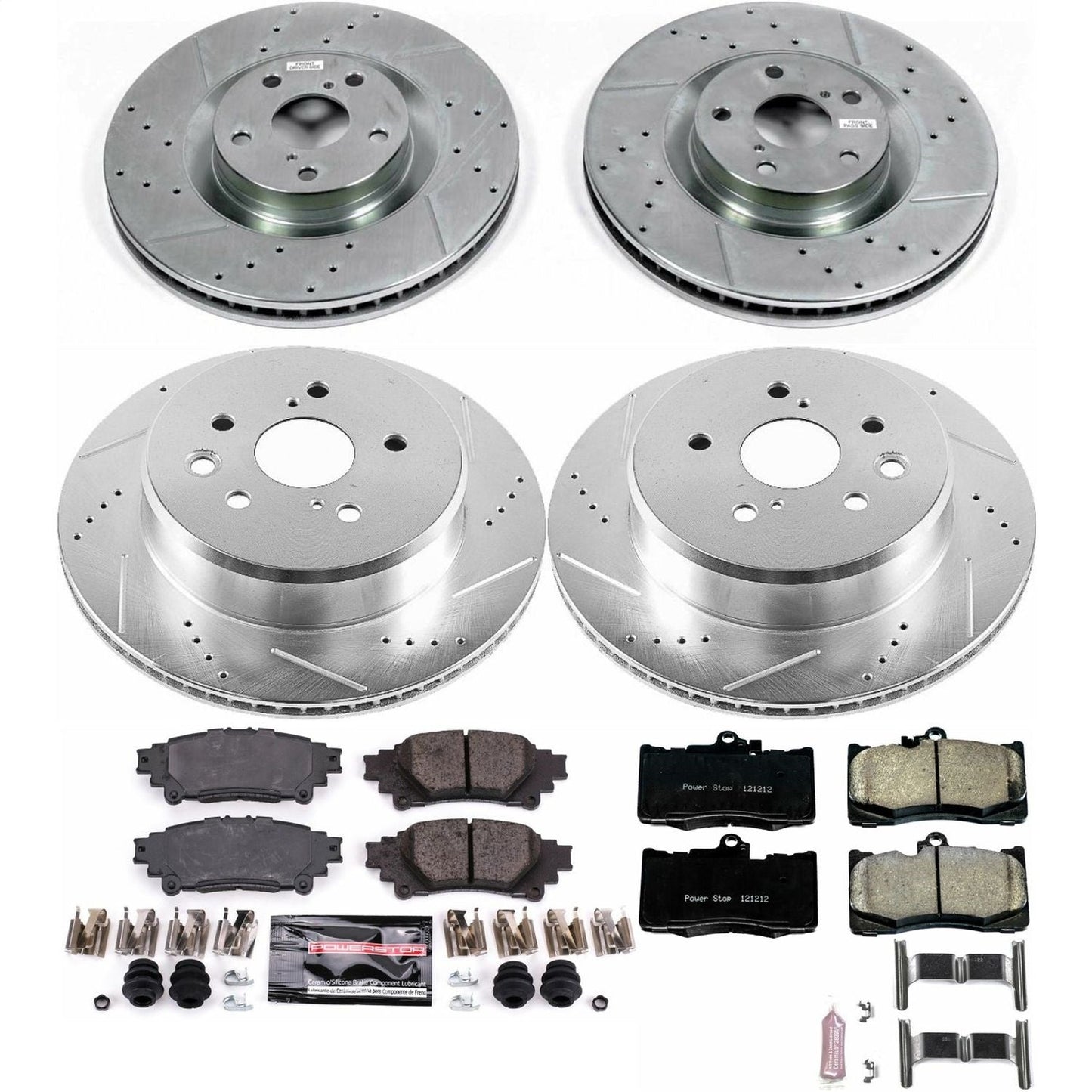 PowerStop Front & Rear Z23 Evolution Sport Brake Kit | Lexus GS350 (13-19) (K6513)