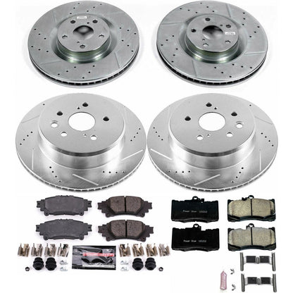 PowerStop Front & Rear Z23 Evolution Sport Brake Kit | Lexus GS350 (13-19) (K6513)