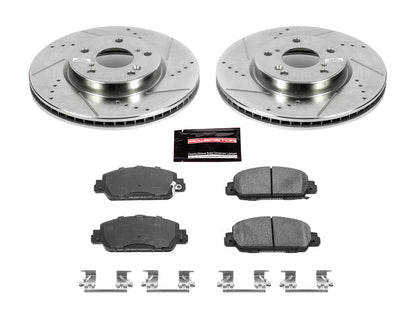 PowerStop Front Z23 Evolution Sport Brake Kit | Honda Accord (13-19) (K6515)
