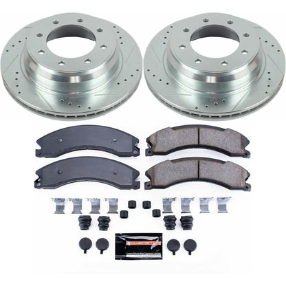PowerStop Rear Z23 Evolution Sport Brake Kit | Nissan NV1500 (12-18) (K6517)