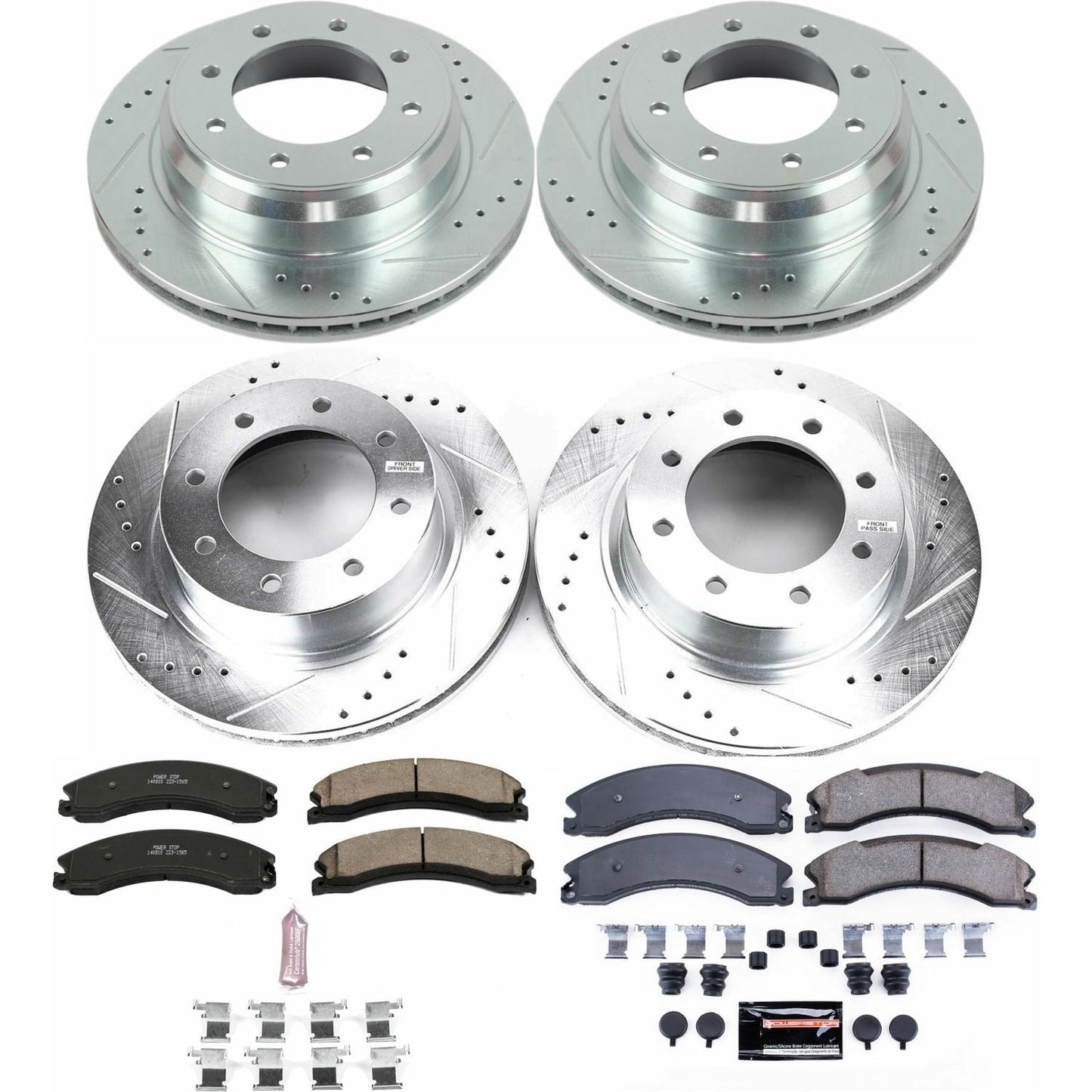 PowerStop Front & Rear Z23 Evolution Brake Kit | Nissan NV1500 (12-21) (K6519)