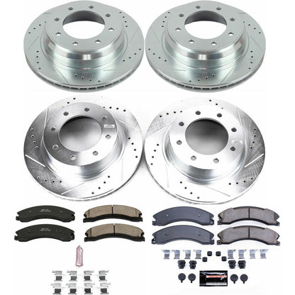 PowerStop Front & Rear Z23 Evolution Brake Kit | Nissan NV1500 (12-21) (K6519)