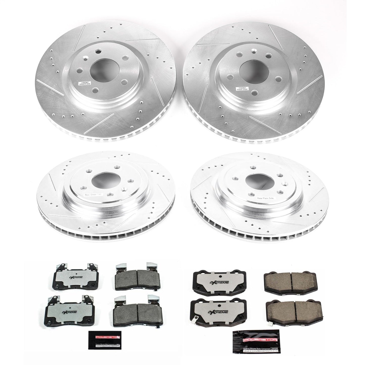 PowerStop Front & Rear Z26 Street Warrior Brake Kit | Chevrolet Corvette (14-19) (K6523-26)