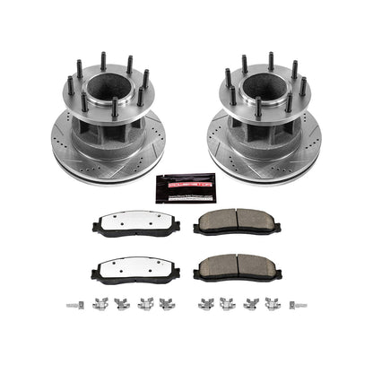 PowerStop Front Z36 Truck & Tow Brake Kit | Ford F-350 Super Duty (12) (K6526-36)