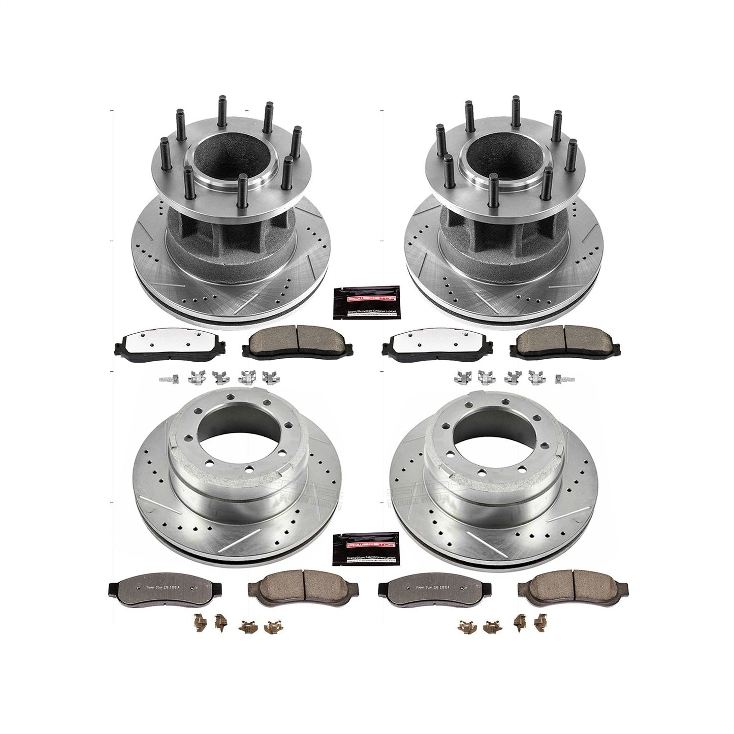 PowerStop Front and Rear Z36 Truck & Tow Brake Kit | Ford F-350 Super Duty (12) (K6527-36)