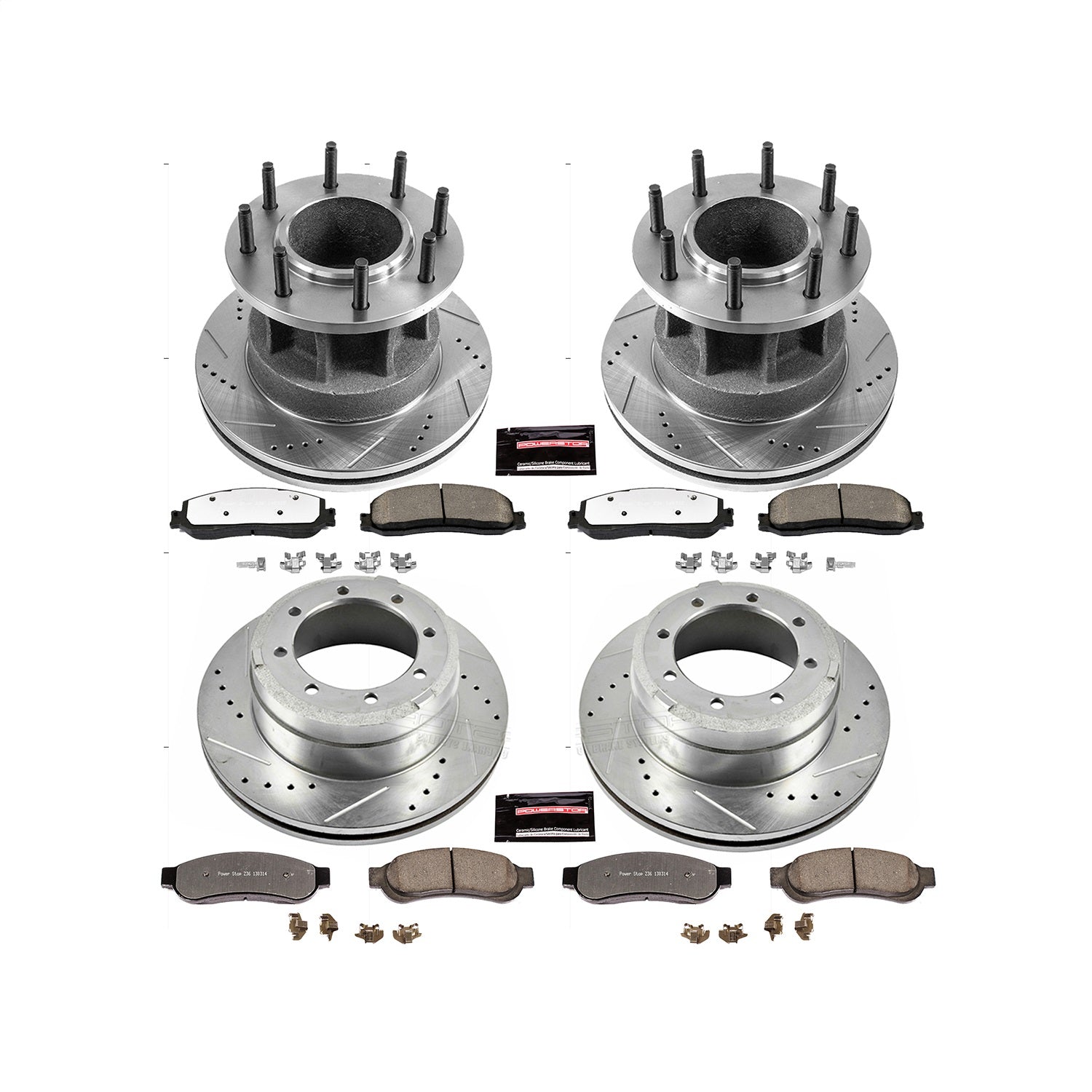 PowerStop Front and Rear Z36 Truck & Tow Brake Kit | Ford F-350 Super Duty (12) (K6527-36)