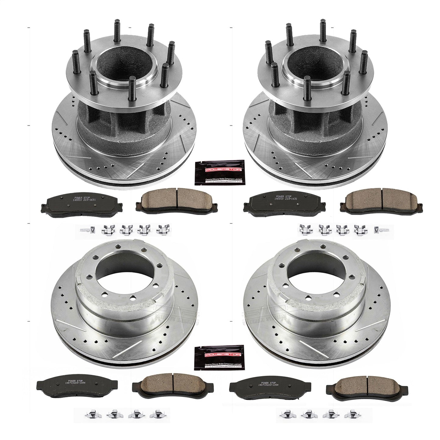 PowerStop Front & Rear Z23 Evolution Brake Kit | Ford F-350 Super Duty (12) (K6527)