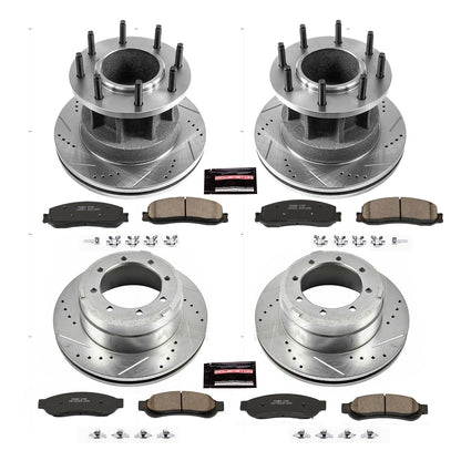 PowerStop Front & Rear Z23 Evolution Brake Kit | Ford F-350 Super Duty (12) (K6527)