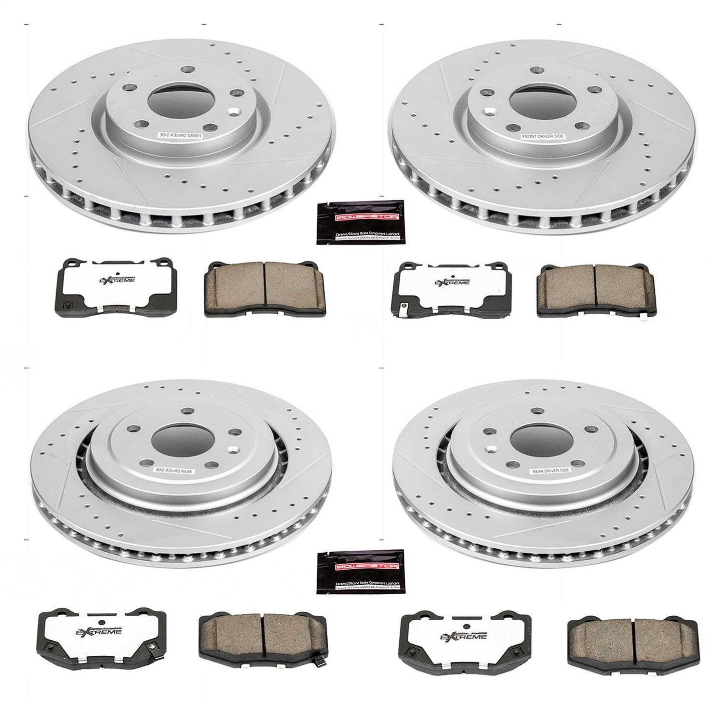 PowerStop Front & Rear Z26 Street Warrior Brake Kit | Chevrolet Corvette (14) (K6529-26)