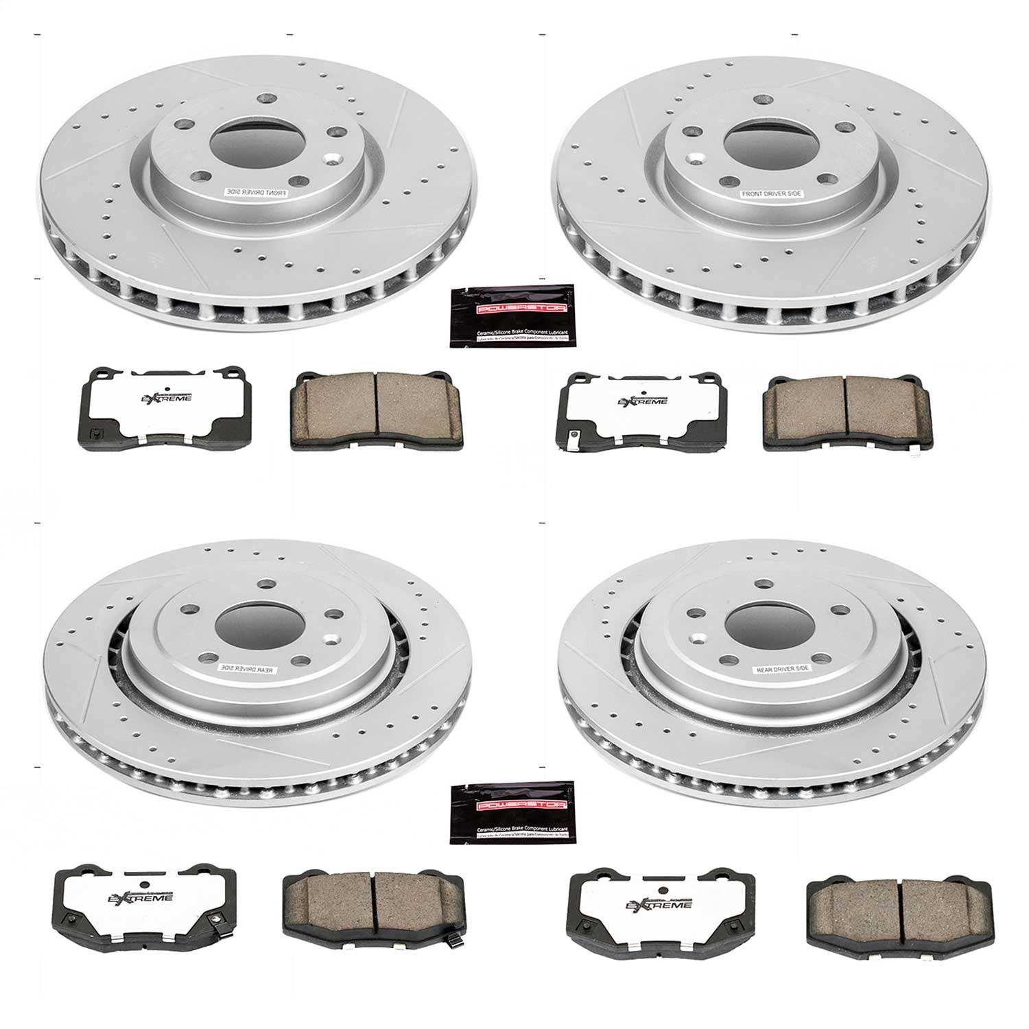 PowerStop Front & Rear Z26 Street Warrior Brake Kit | Chevrolet Corvette (14) (K6529-26)