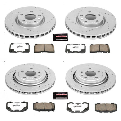 PowerStop Front & Rear Z26 Street Warrior Brake Kit | Chevrolet Corvette (14) (K6529-26)