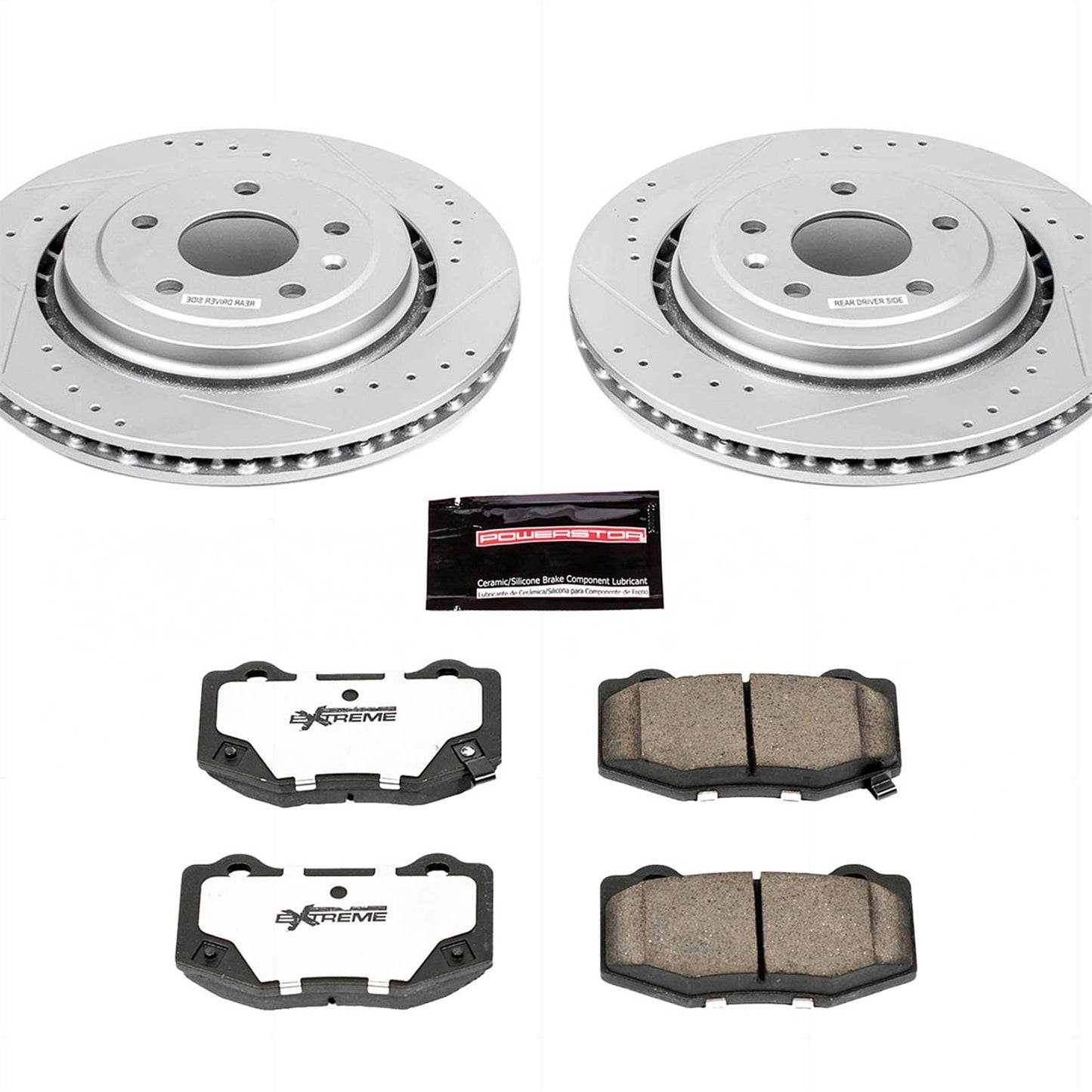PowerStop Rear Z26 Street Warrior Brake Kit | Chevrolet Corvette (14-19) (K6530-26)