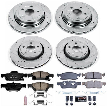 PowerStop Front & Rear Z23 Evolution Sport Brake Kit | Dodge Durango (13-16) (K6537)