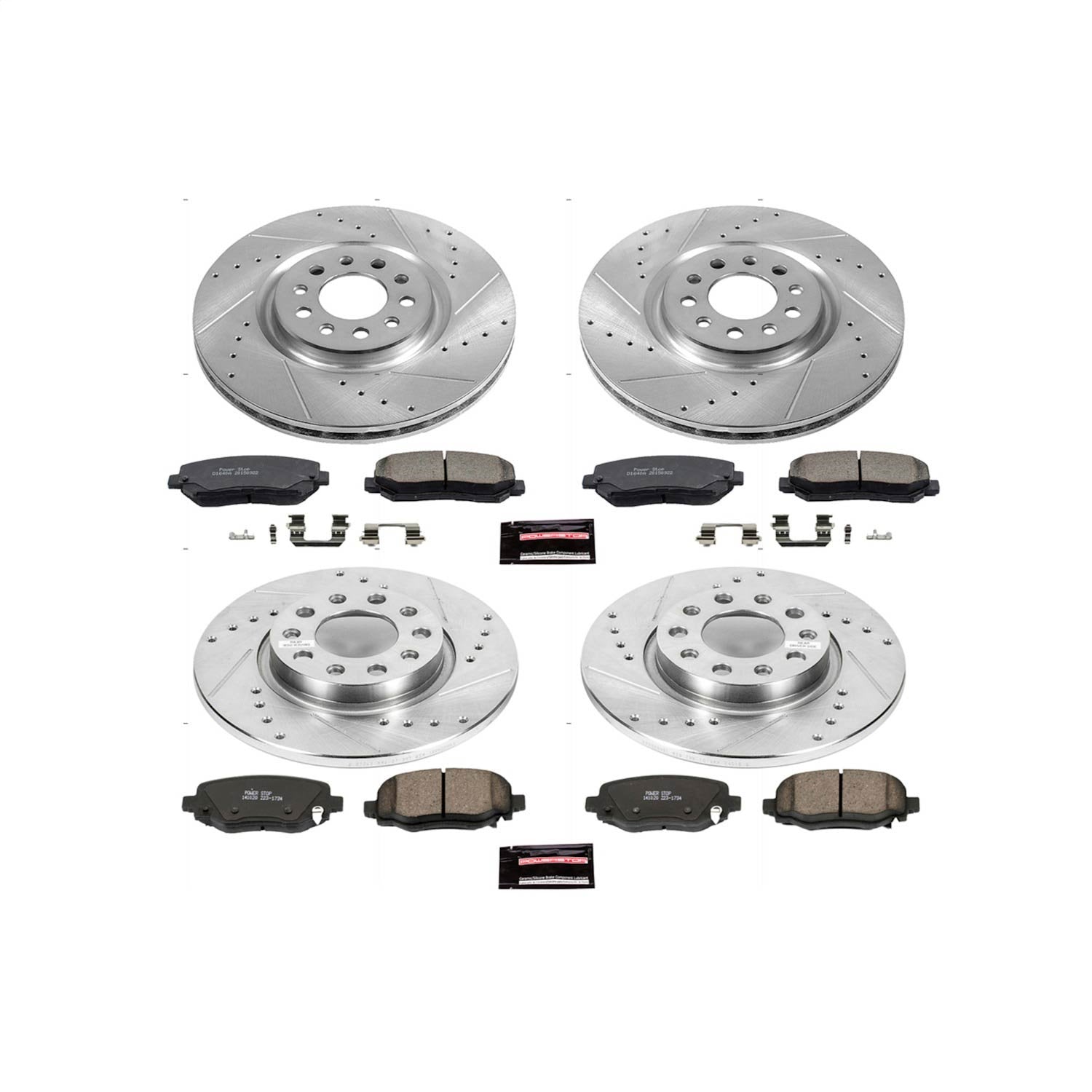 PowerStop Front & Rear Z23 Evolution Sport Brake Kit | Chrysler 200 (15-17) (K6539)