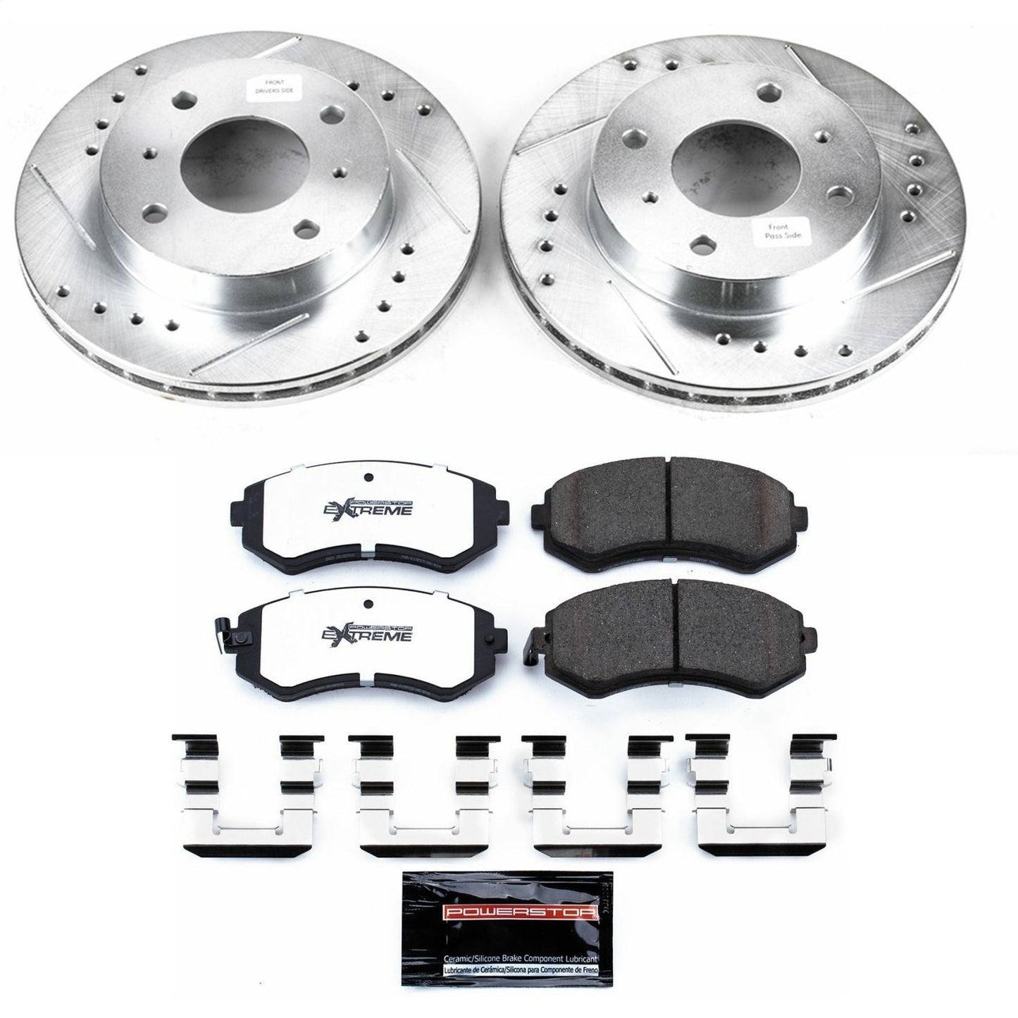 PowerStop Front Z26 Street Warrior Brake Kit | Nissan 240SX (89-96) (K654-26)