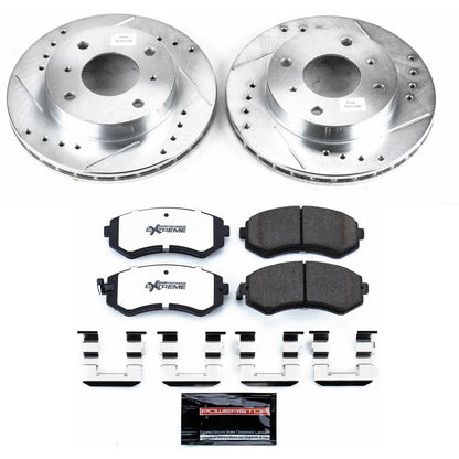 PowerStop Front Z26 Street Warrior Brake Kit | Nissan 240SX (89-96) (K654-26)