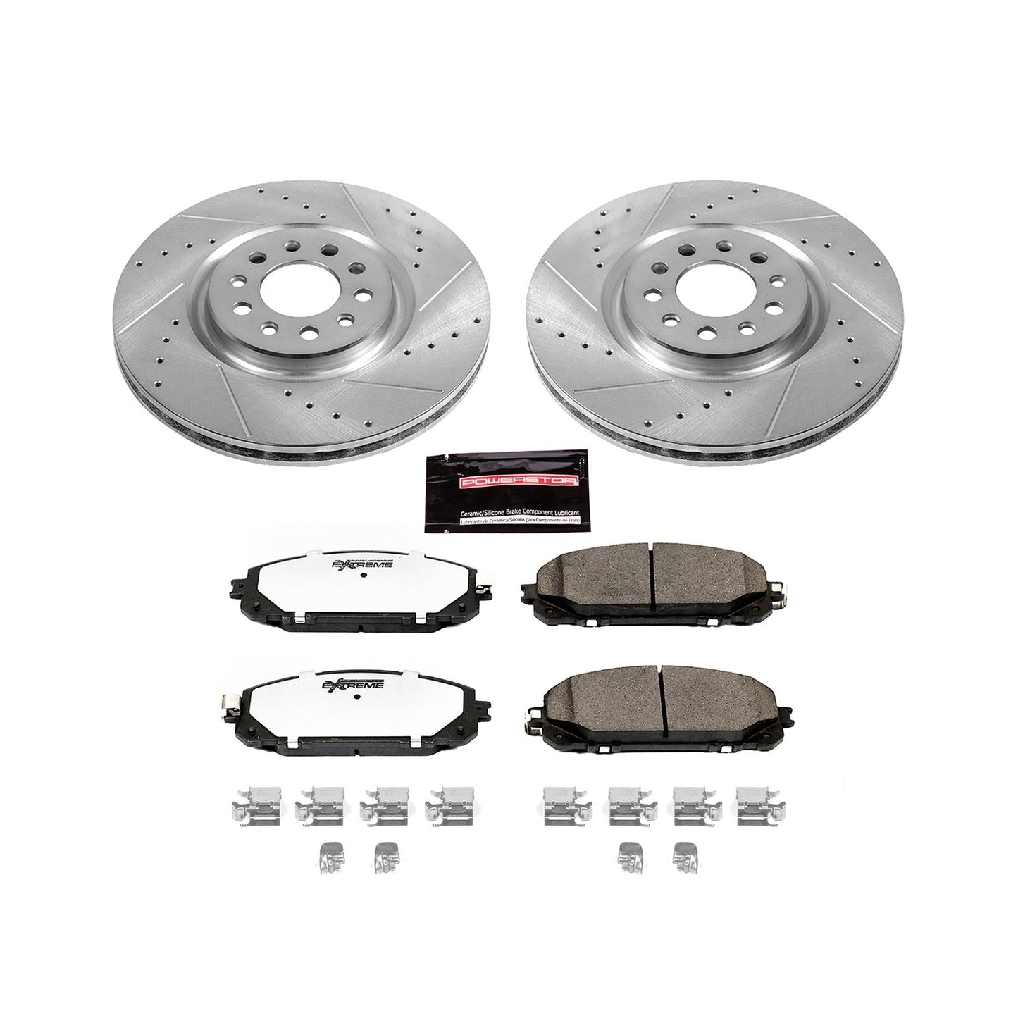 PowerStop Front Z36 Truck & Tow Brake Kit | Jeep Cherokee (14-16) (K6540-36)
