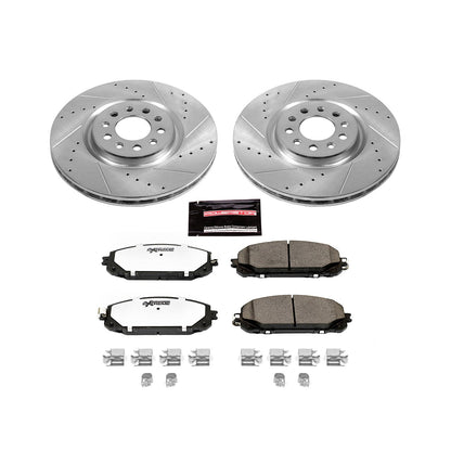 PowerStop Front Z36 Truck & Tow Brake Kit | Jeep Cherokee (14-16) (K6540-36)
