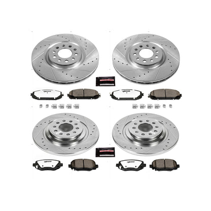 PowerStop Front & Rear Z36 Truck & Tow Brake Kit | Jeep Cherokee (14-16) (K6541-36)