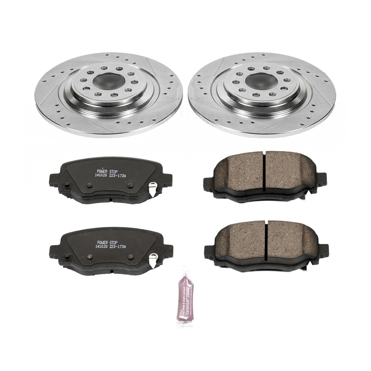 PowerStop Rear Z23 Evolution Sport Brake Kit | Jeep Cherokee (14-19) (K6542)