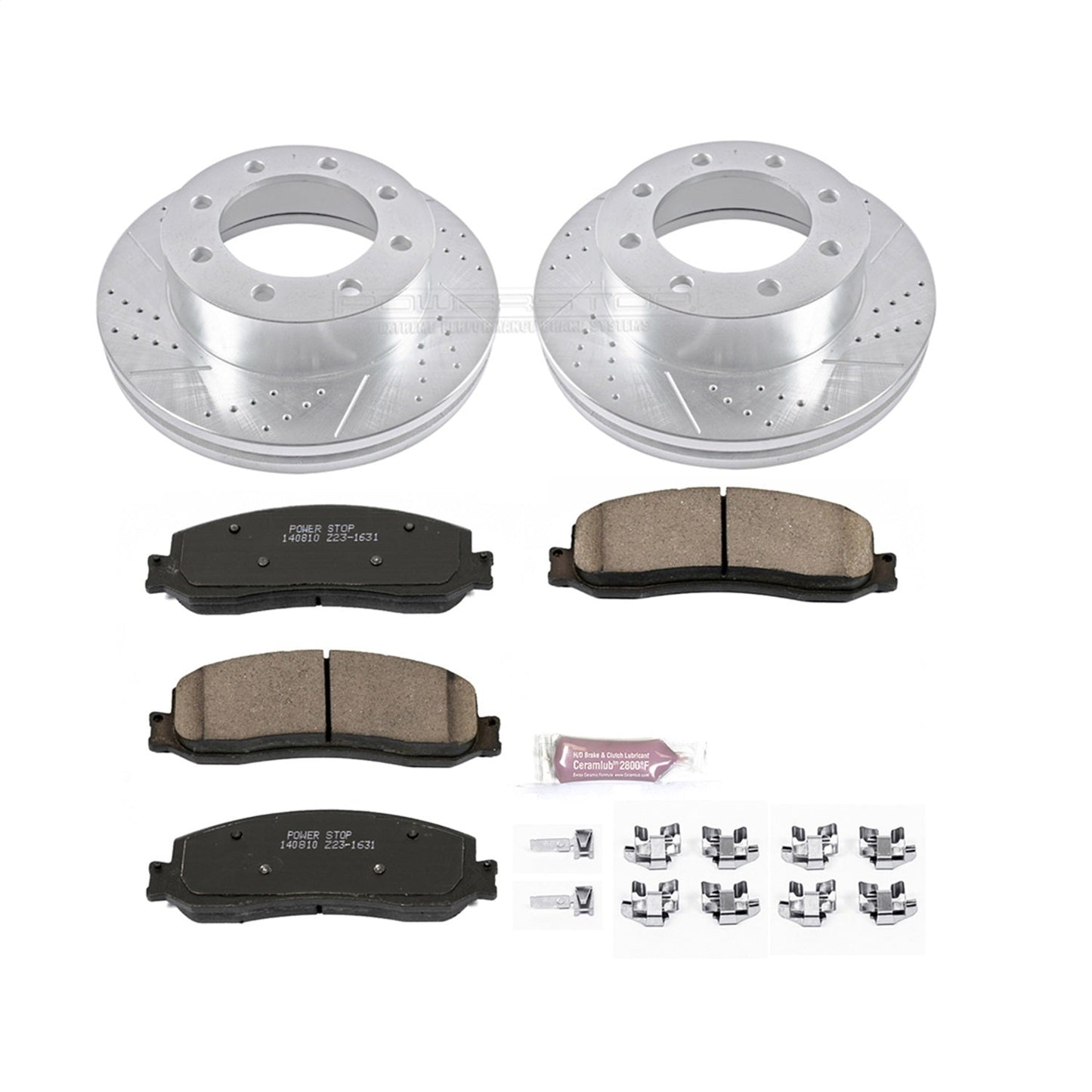 PowerStop Front Z23 Evolution Brake Kit | Ford F-350 Super Duty (12) (K6545)