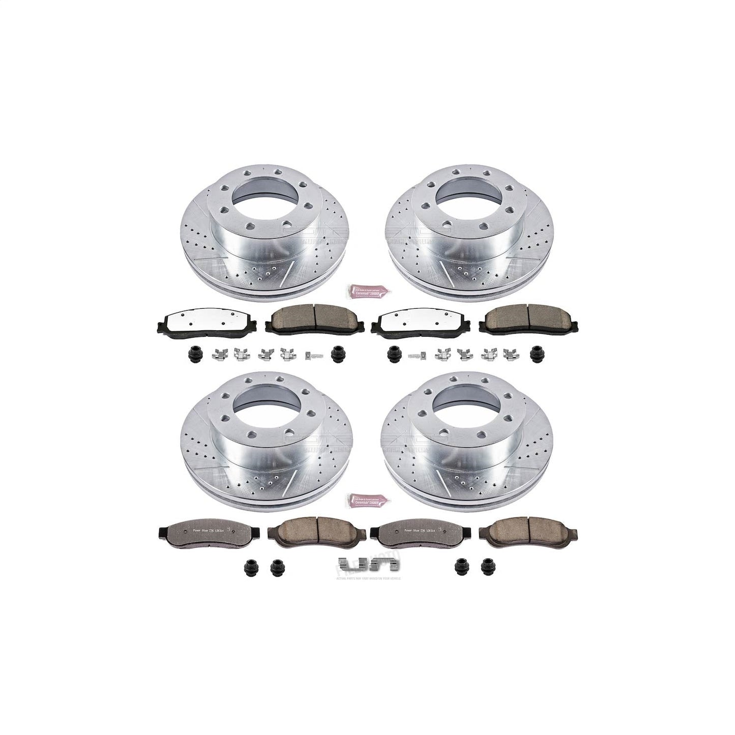 PowerStop Front and Rear Z36 Truck & Tow Brake Kit | Ford F-350 Super Duty (12) (K6546-36)