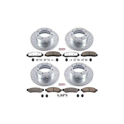 PowerStop Front and Rear Z36 Truck & Tow Brake Kit | Ford F-350 Super Duty (12) (K6546-36)