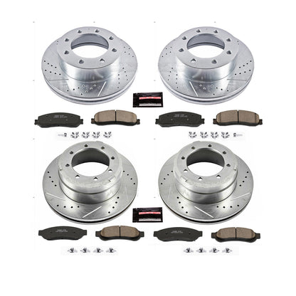 PowerStop Front & Rear Z23 Evolution Brake Kit | Ford F-350 Super Duty (12) (K6546)