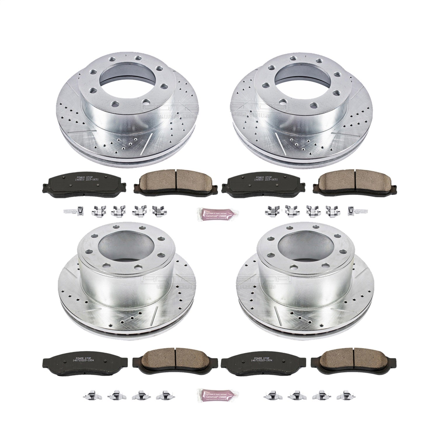 PowerStop Front & Rear Z23 Evolution Brake Kit | Ford F-350 Super Duty (12) (K6547)