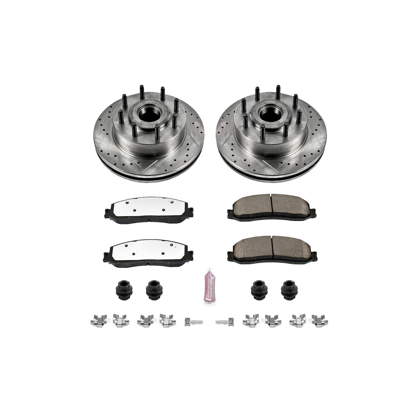 PowerStop Front Z36 Truck & Tow Brake Kit | Ford F-350 Super Duty (12) (K6550-36)