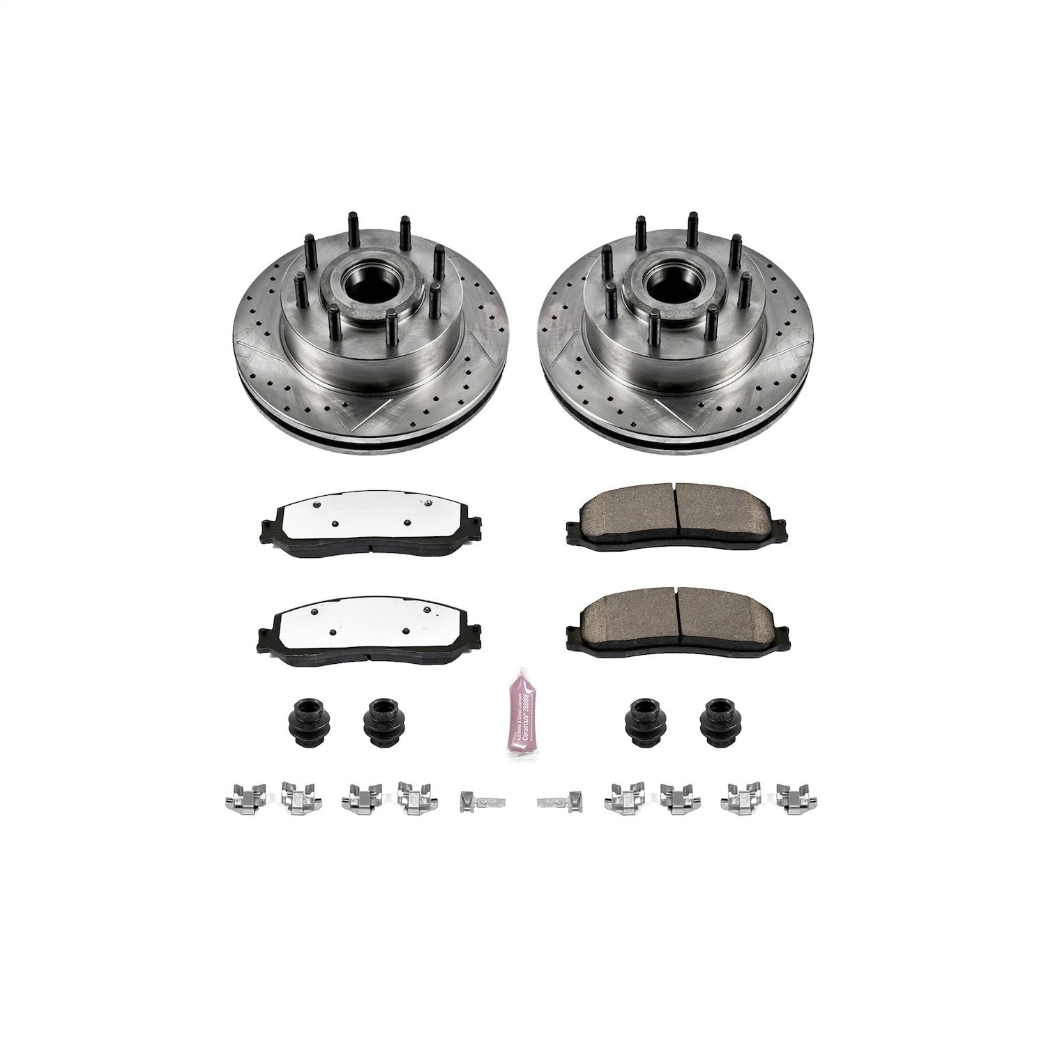PowerStop Front Z36 Truck & Tow Brake Kit | Ford F-350 Super Duty (12) (K6550-36)