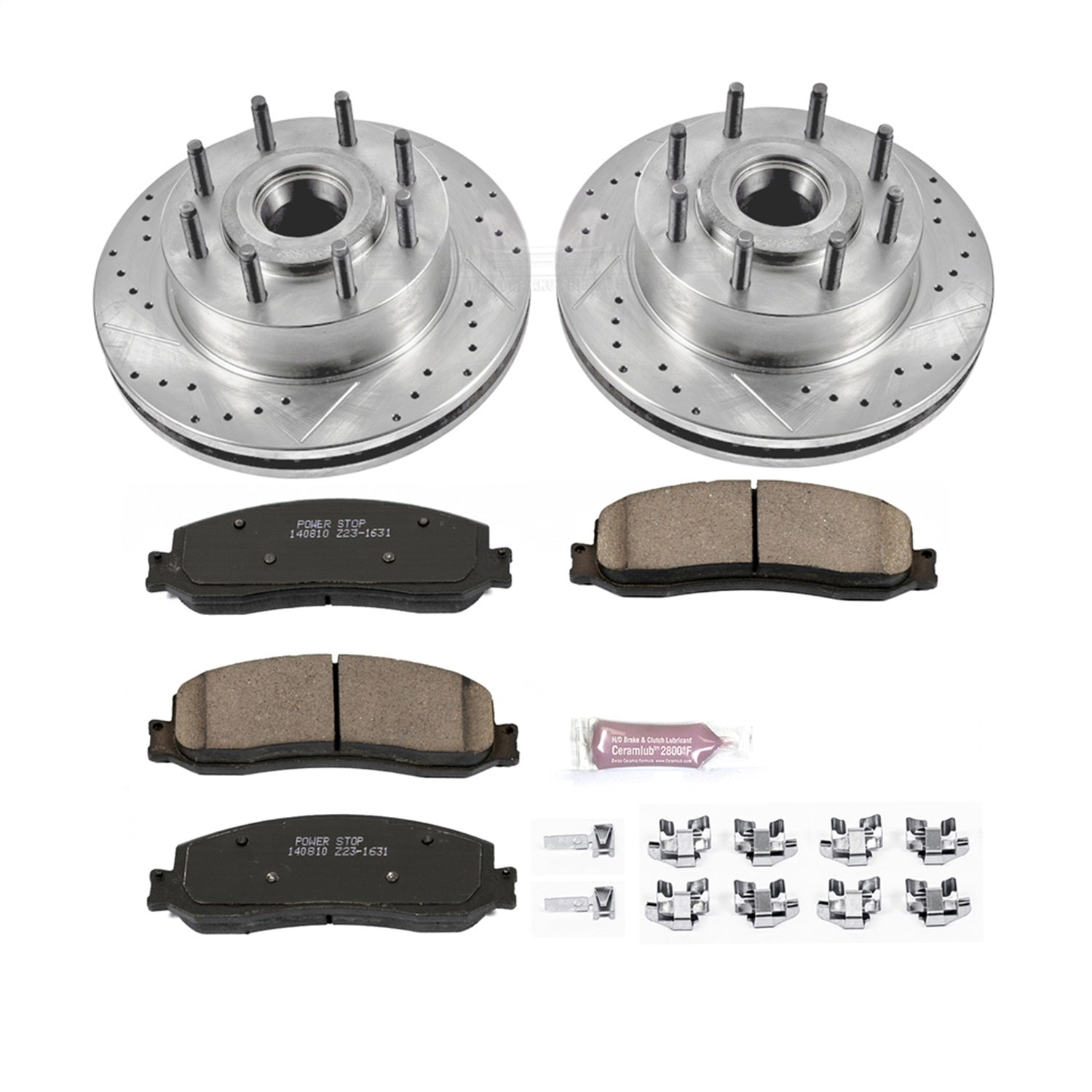 PowerStop Front Z23 Evolution Brake Kit | Ford F-350 Super Duty (12) (K6550)