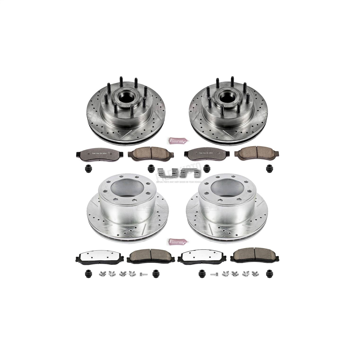PowerStop Front & Rear Z36 Truck & Tow Brake Kit | Ford F-350 Super Duty (12) (K6551-36)