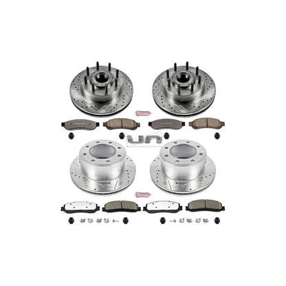 PowerStop Front & Rear Z36 Truck & Tow Brake Kit | Ford F-350 Super Duty (12) (K6551-36)