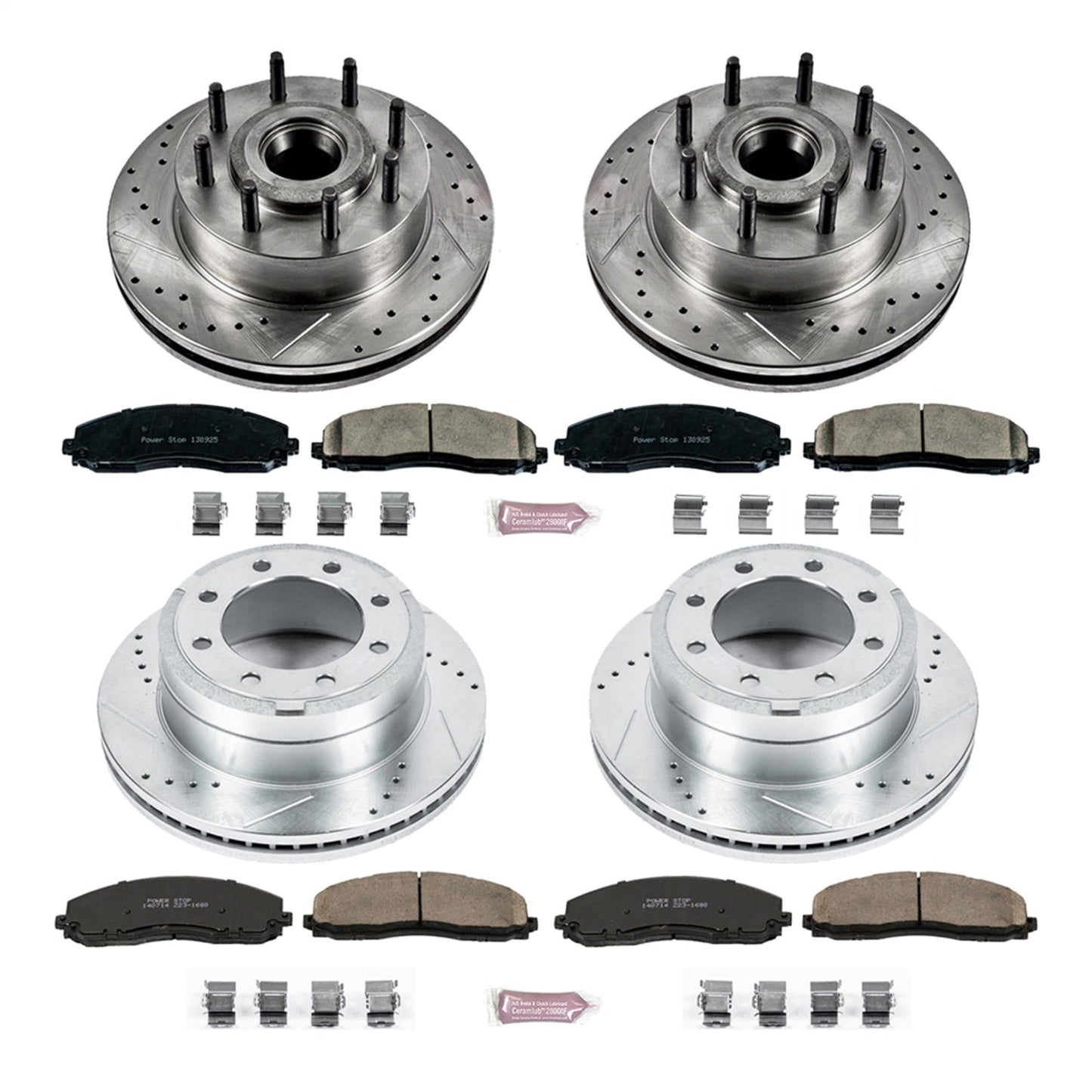 PowerStop Front & Rear Z23 Evolution Brake Kit | Ford F-350 Super Duty (12) (K6551)