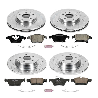 PowerStop Front & Rear Z23 Evolution Sport Brake Kit | Ford Fusion (13-19) (K6556)