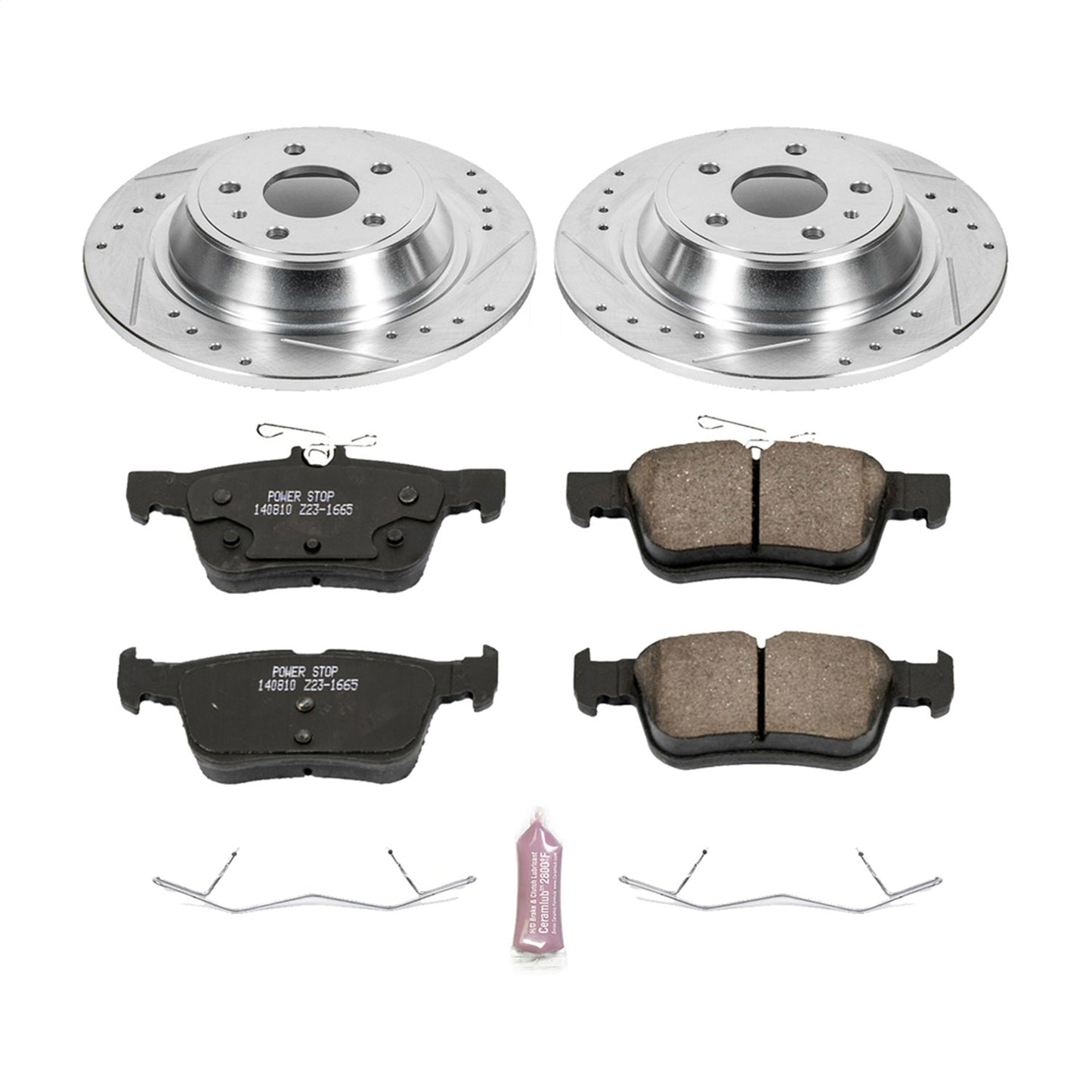 PowerStop Rear Z23 Evolution Sport Brake Kit | Ford Fusion (13-19) (K6559)