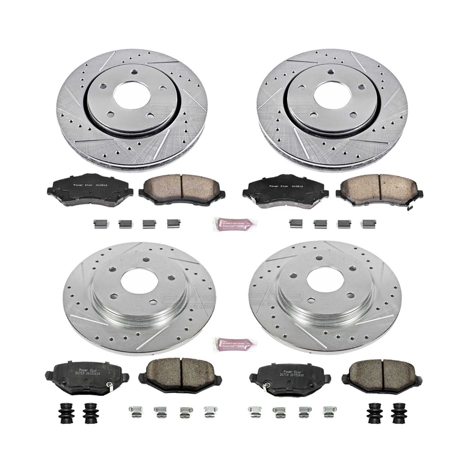 PowerStop Front & Rear Z23 Evolution Sport Brake Kit | Chrysler Town & Country (12-16) (K6563)