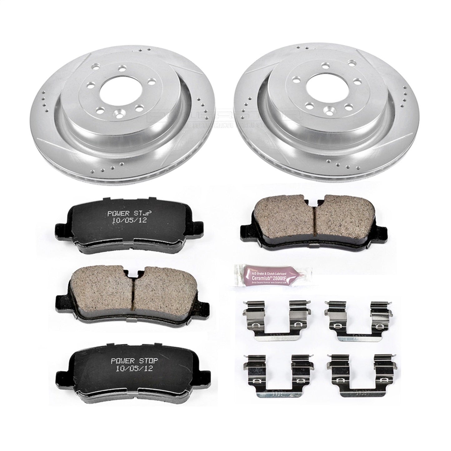 PowerStop Rear Z23 Evolution Sport Brake Kit | Land Rover LR4 (10-16) (K6564)