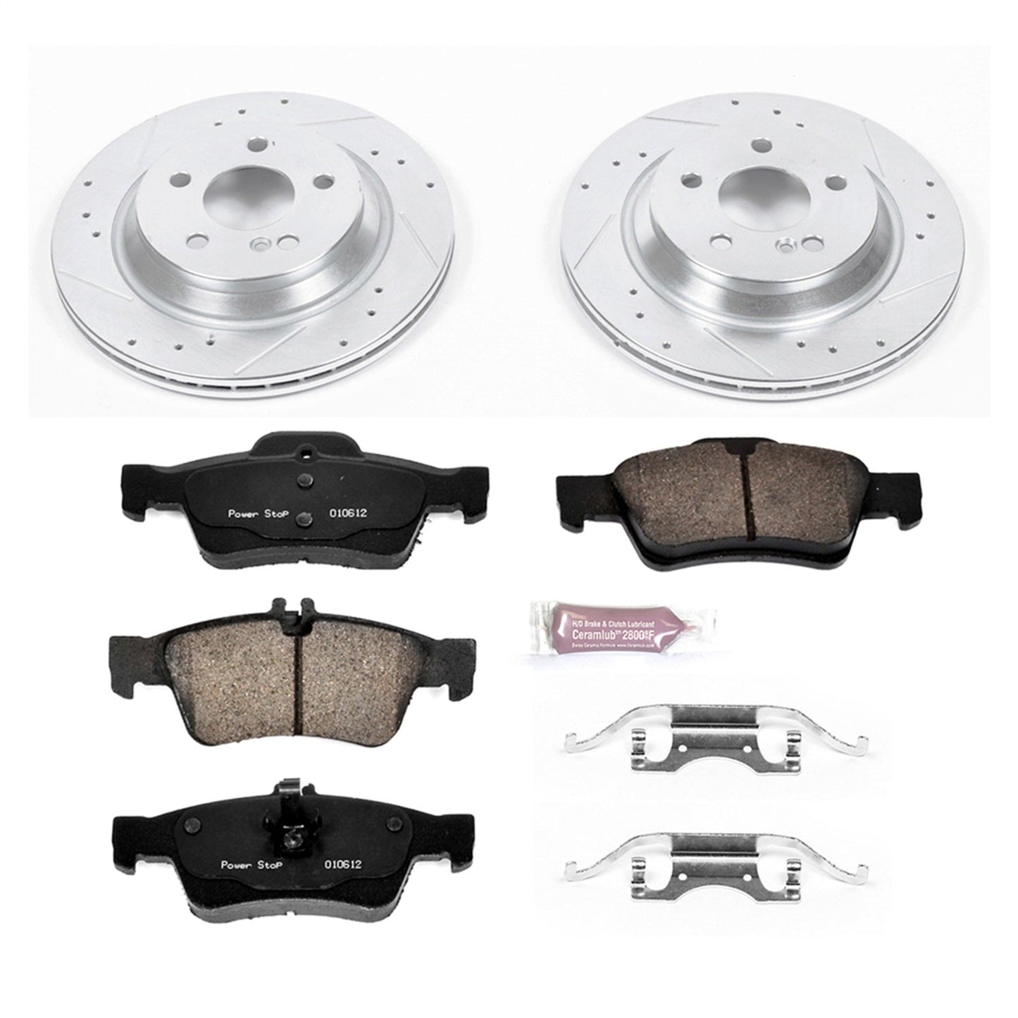 PowerStop Rear Z23 Evolution Sport Brake Kit | Mercedes-Benz S430 (03-06) (K6567)