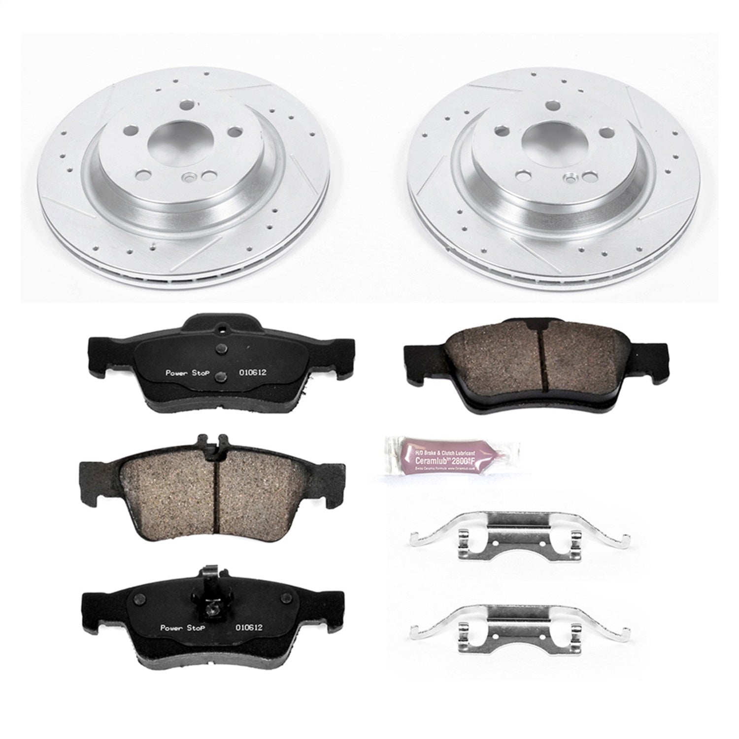 PowerStop Rear Z23 Evolution Sport Brake Kit | Mercedes-Benz S430 (03-06) (K6567)