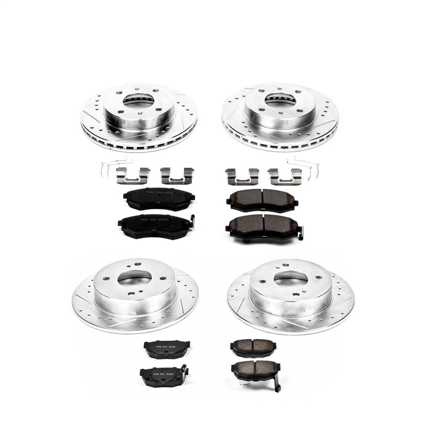 PowerStop Front & Rear Z23 Evolution Sport Brake Kit | Nissan 240SX (89-94) (K657)