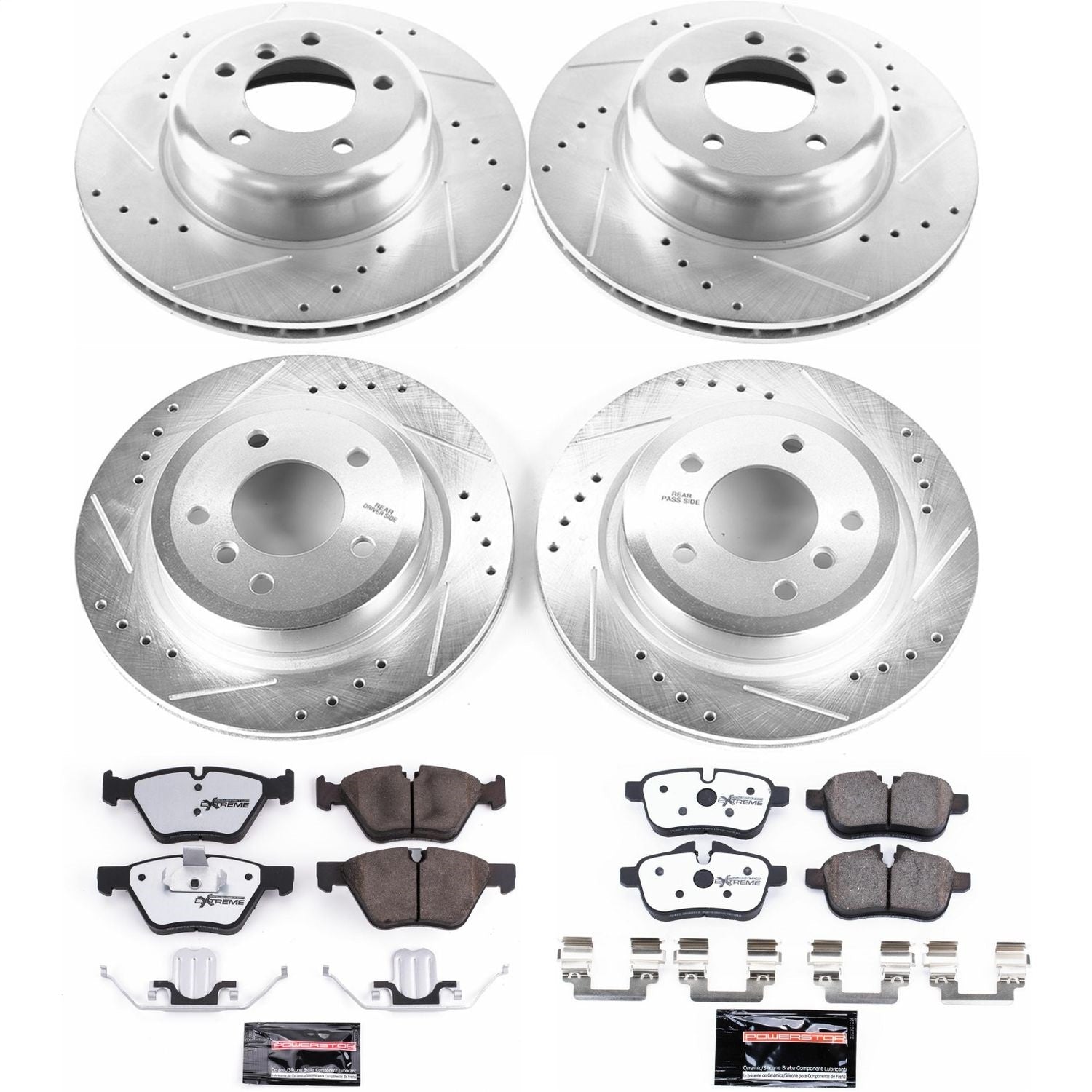 PowerStop Front & Rear Z26 Street Warrior Brake Kit | BMW Z4 (09-10) (K6579-26)
