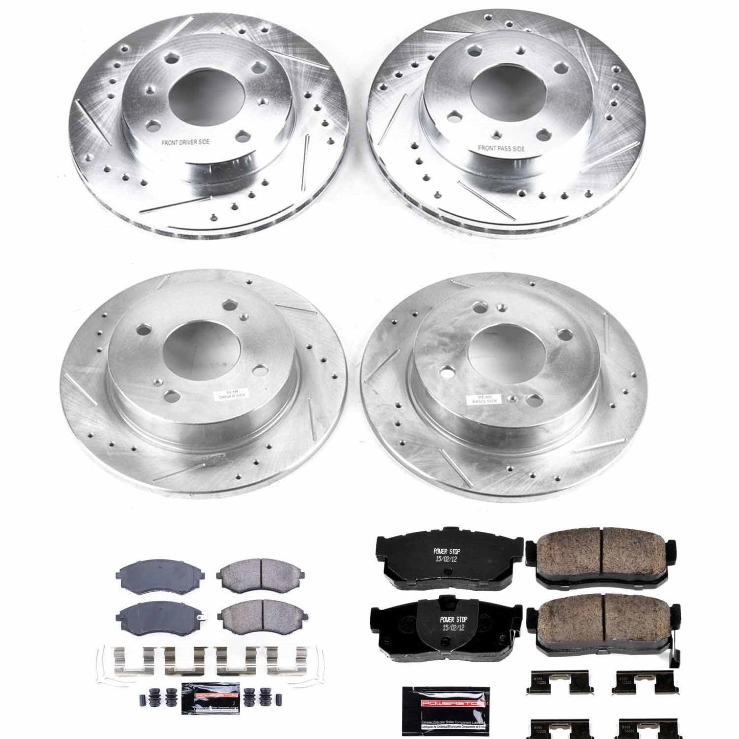 PowerStop Front & Rear Z23 Evolution Sport Brake Kit | Infiniti G20 (91-96) (K658)