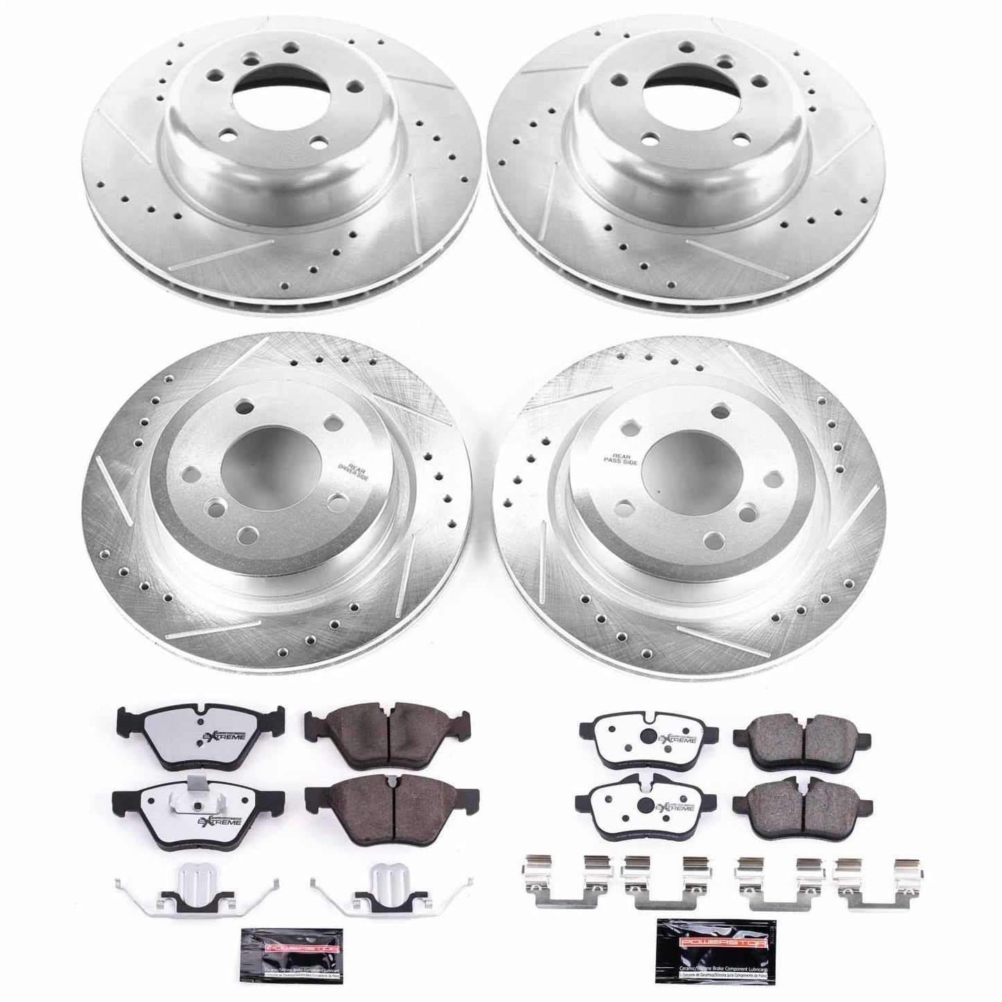 PowerStop Front & Rear Z26 Street Warrior Brake Kit | BMW Z4 (09-10) (K6580-26)
