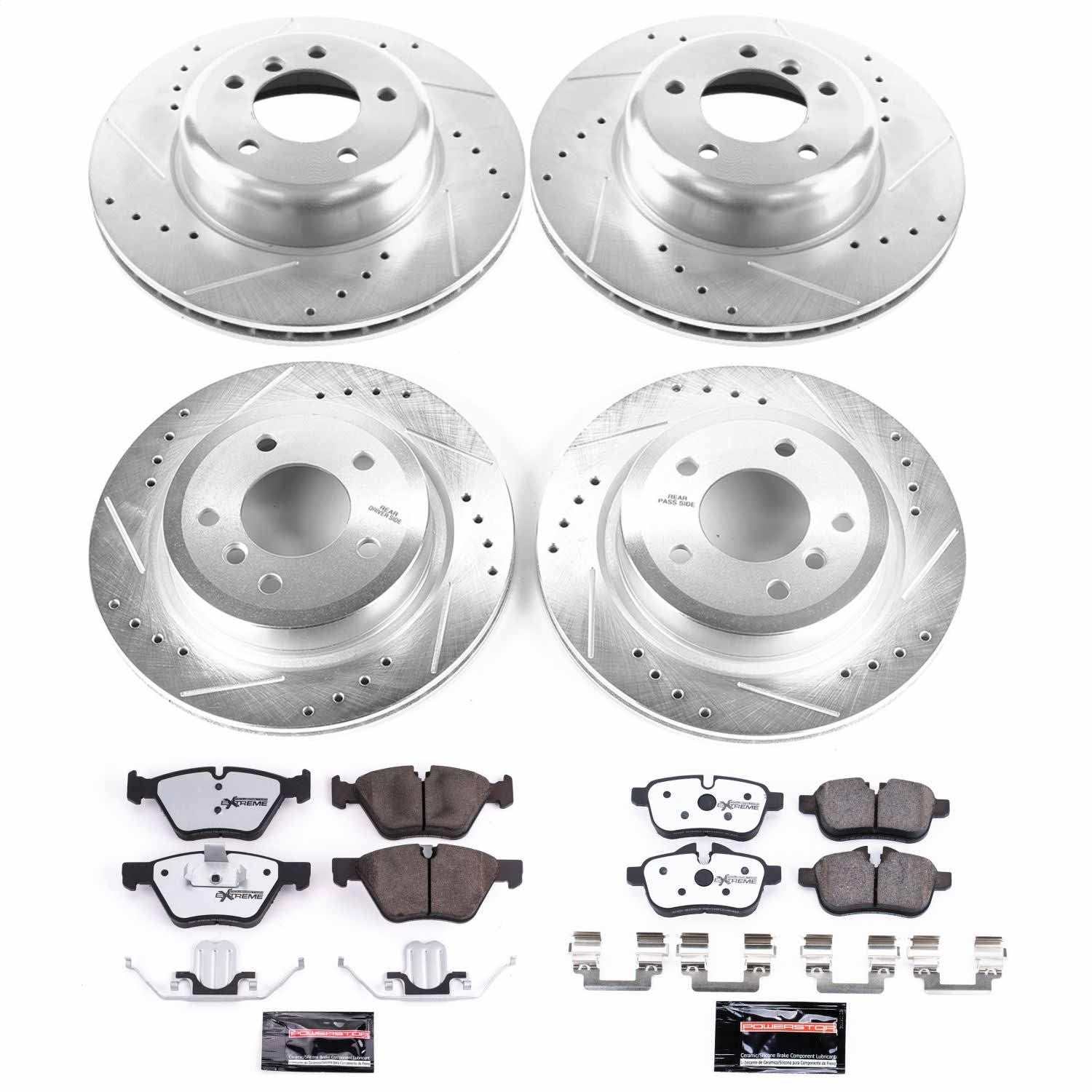 PowerStop Front & Rear Z26 Street Warrior Brake Kit | BMW Z4 (09-10) (K6580-26)